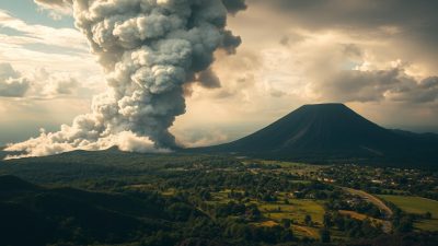 dampak erupsi gunung berapi