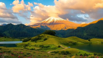 pemandangan gunung kerinci