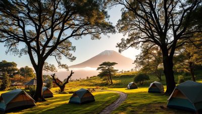 Tempat Camping Gunung Fiji