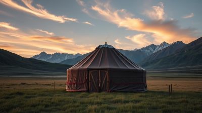menginap di ger Mongolia