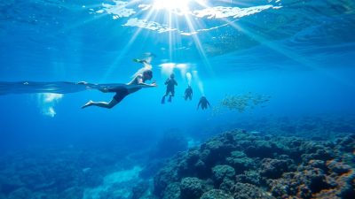 aktivitas snorkeling dan diving di Tanjung Verde