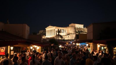 aktivitas malam di Yunani aktivitas malam di Yunani